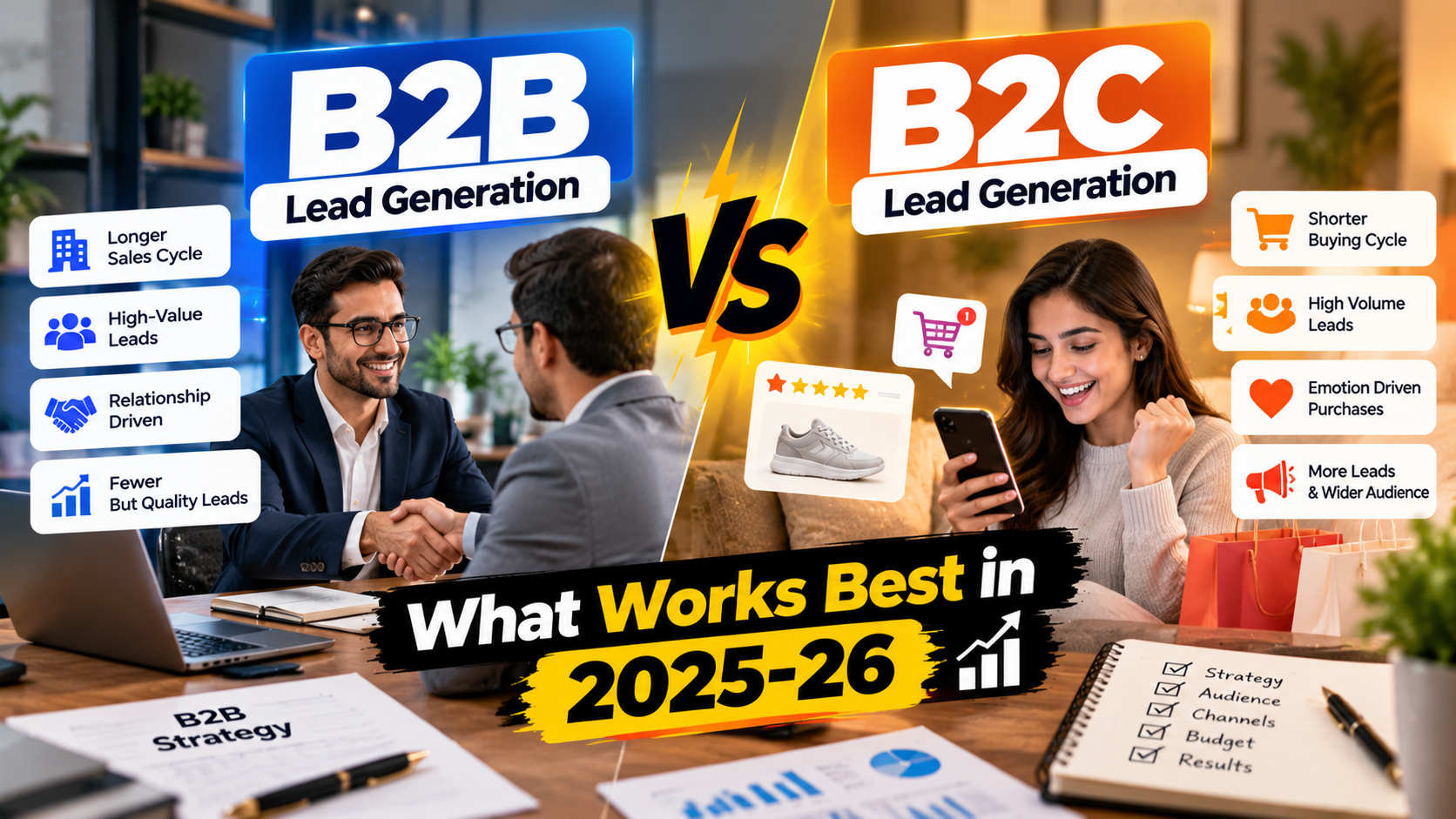 B2B vs B2C Lead Generation in 2025-26